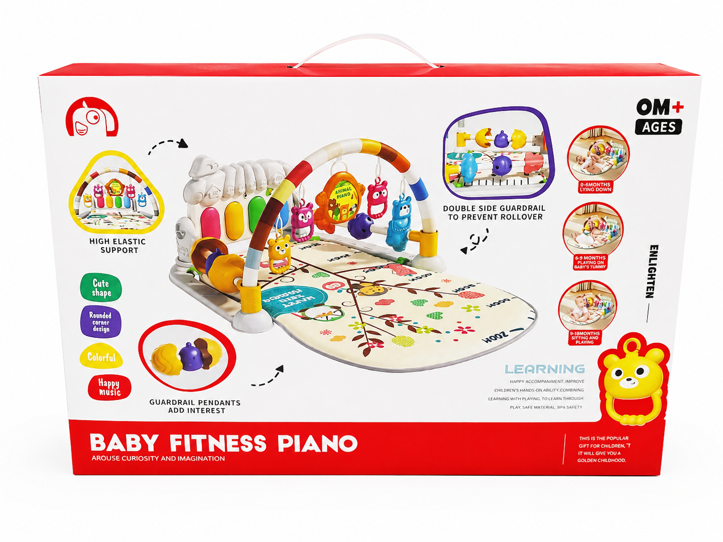 تشک بازی و پیانو موزیکال نوزاد پلی جیم Baby Fitness Piano