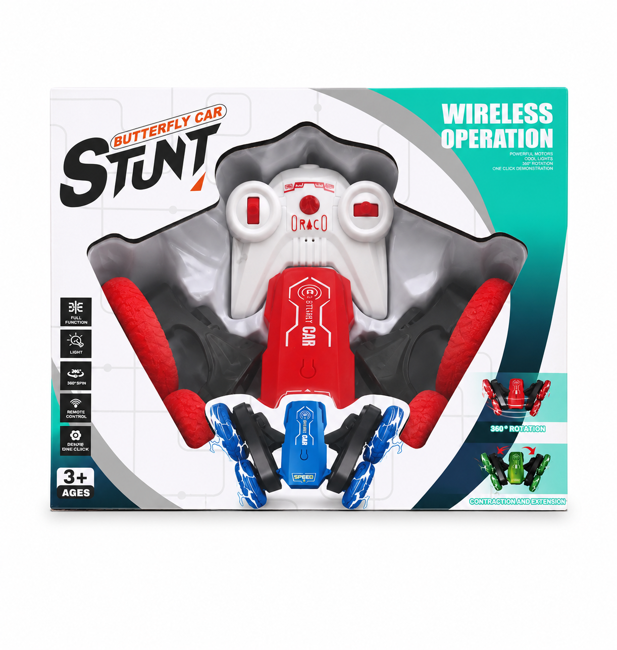 ماشین کنترلی بدل‌کار STUNT (Butterfly Car)