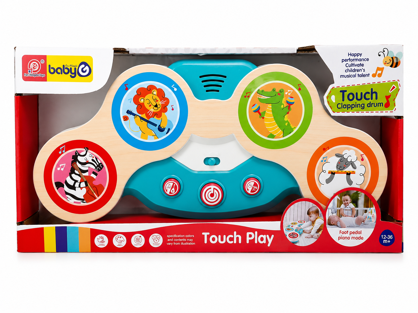 طبل درام موزیکال لمسی کودک (Touch Play Drum)