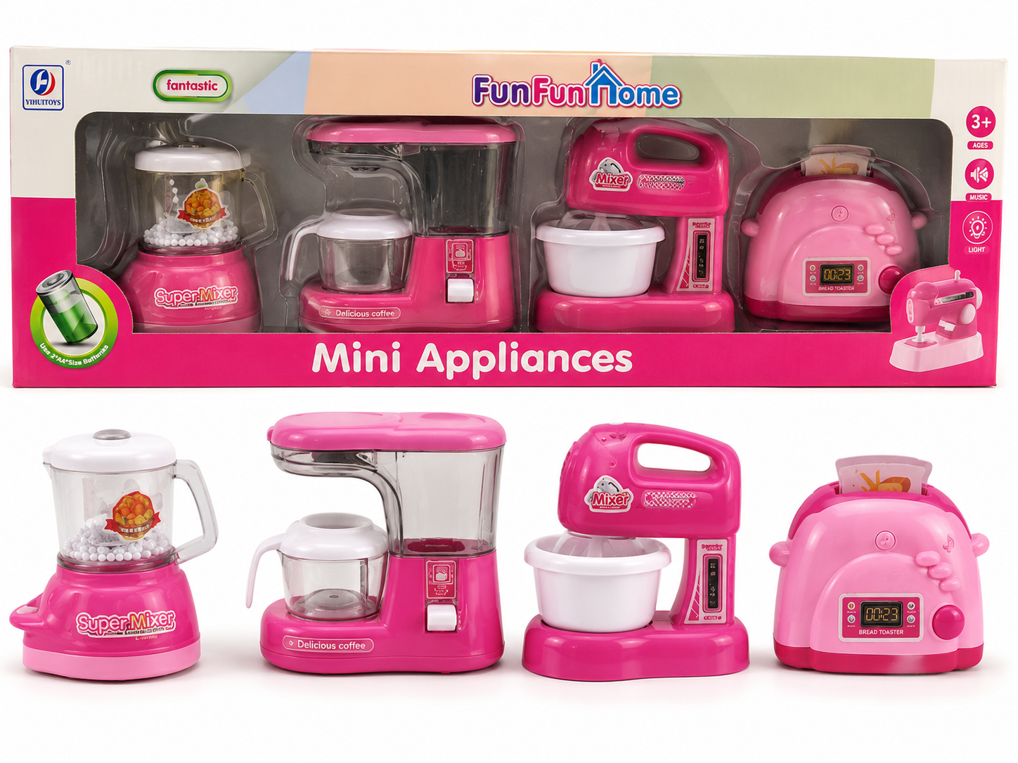 ست ۴ تایی لوازم آشپزخانه اسباب‌بازی Mini Appliances