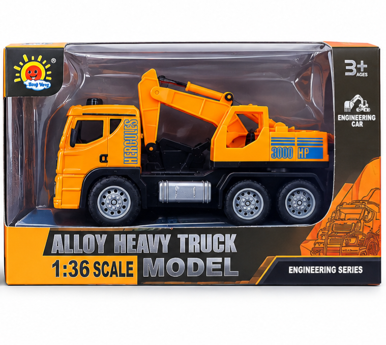 ماکت کامیون با بیل ۱۶ سانتی Alloy Heavy Truck مقیاس ۱:۳۶ مدلHercules
