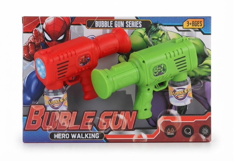 تفنگ حبابساز فانتزی طرح هالک Bubble Gun