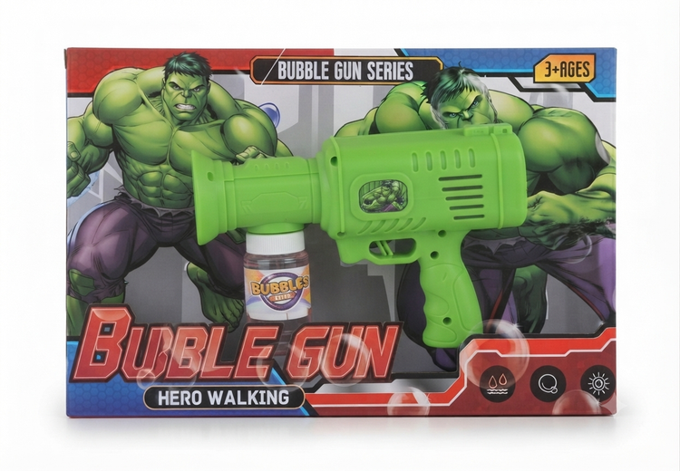 تفنگ حبابساز فانتزی طرح هالک Bubble Gun